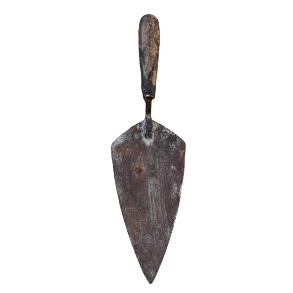 Vintage Cement Trowel Mason Brick Bricklayer 14” Tool Wooden Handle, Patena - Picture 1 of 8